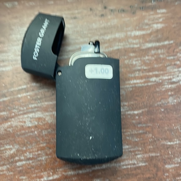 Foster Grant Microvision folding reader NWT IOB with case. Black and silver - Picture 4 of 12